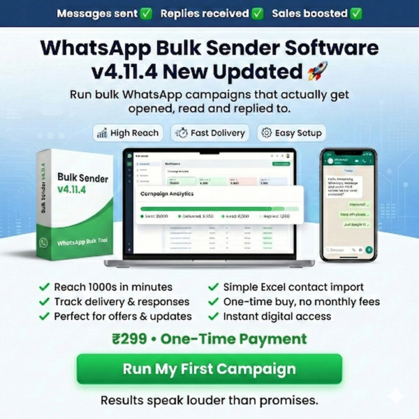 WhatsApp Bulk Sender Software